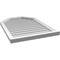 Ekena Millwork Octagonal Top Surface Mount PVC Gable Vent w/ 2"W x 2"P Brickmould Sill Frame, 26"W x 36"H GVPOT26X3603SN - alternate 4